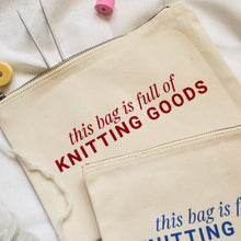 Lade das Bild in den Galerie-Viewer, Knitting Goods Pouch | natur