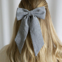 Lade das Bild in den Galerie-Viewer, Haarschleife - schwarz kariert
