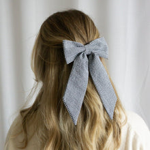 Lade das Bild in den Galerie-Viewer, Haarschleife - schwarz kariert