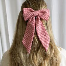 Lade das Bild in den Galerie-Viewer, Haarschleife - rot kariert