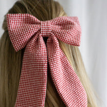 Lade das Bild in den Galerie-Viewer, Haarschleife - rot kariert