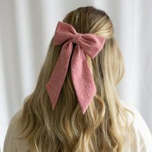Lade das Bild in den Galerie-Viewer, Haarschleife - rot kariert