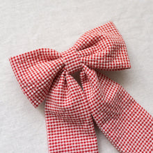 Lade das Bild in den Galerie-Viewer, Haarschleife - rot kariert