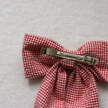 Lade das Bild in den Galerie-Viewer, Haarschleife - rot kariert