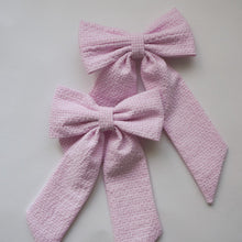 Lade das Bild in den Galerie-Viewer, HAARSCHLEIFE - ROSA KARIERT