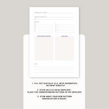 Lade das Bild in den Galerie-Viewer, Schnittmuster Organisation - digital & druckbar - DEU oder ENG