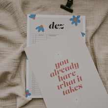 Lade das Bild in den Galerie-Viewer, Art Print-Kalender | Dates & Daisies | DIN A4