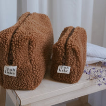 Lade das Bild in den Galerie-Viewer, Kosmetiktasche Teddy, braun