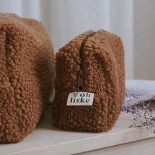 Lade das Bild in den Galerie-Viewer, Kosmetiktasche Teddy, braun