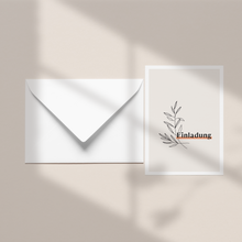 Lade das Bild in den Galerie-Viewer, Klappkarte mit Umschlag | Einladung