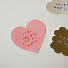 Lade das Bild in den Galerie-Viewer, Sticker | Live, laugh, let me knit

