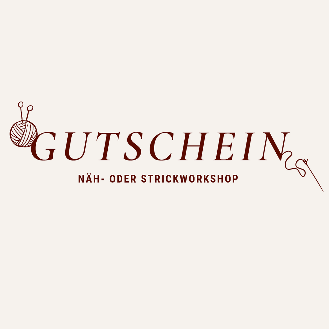 PER POST Gutschein Näh- oder Strickworkshop