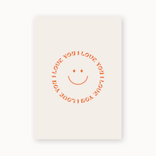Lade das Bild in den Galerie-Viewer, Postkarte | I Love You Smiley
