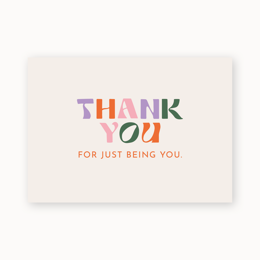 Postkarte | Thank You For Just Being You