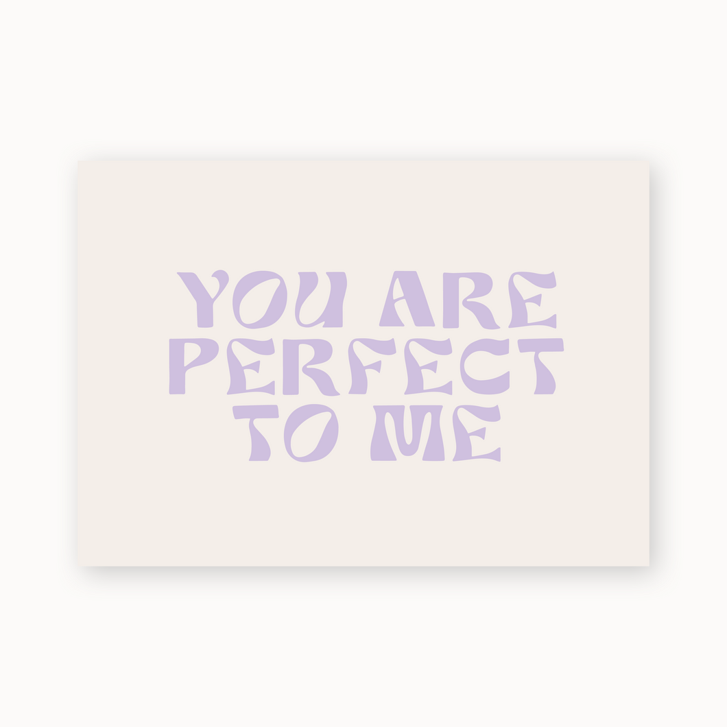 Postkarte | You Are Perfect To Me