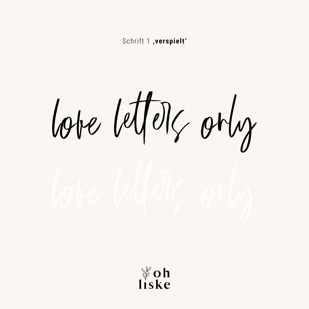 Aufkleber Briefkasten | Love Letters Only