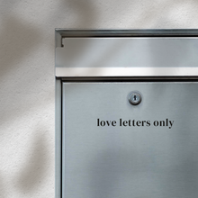 Lade das Bild in den Galerie-Viewer, Aufkleber Briefkasten | Love Letters Only
